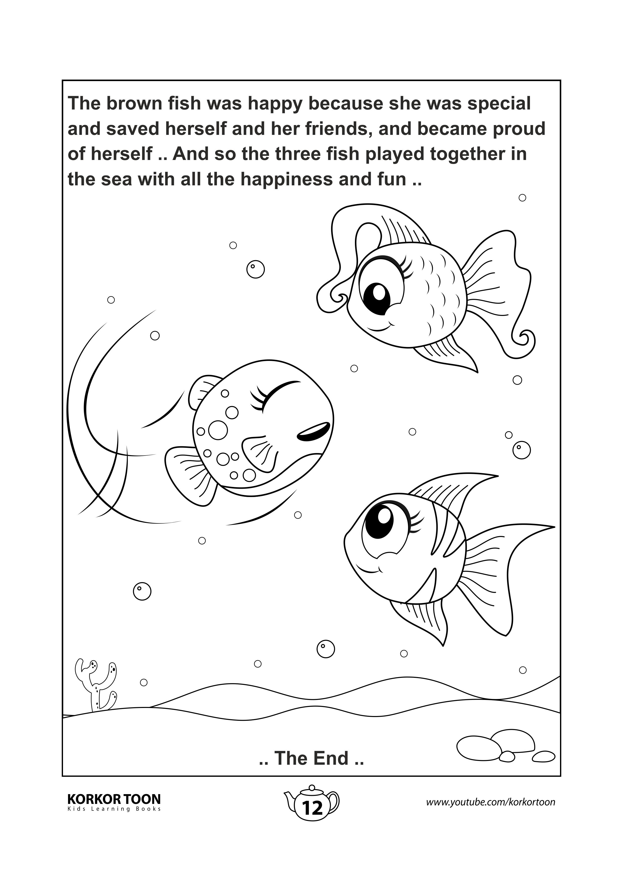 Coloring Page 12 The Special Fish Story Coloring Book Coloring Books Kids Coloring Books Printables Free Kids