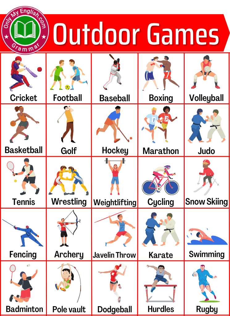 List of Outdoor Games Name with Picture » OnlyMyEnglish English ...