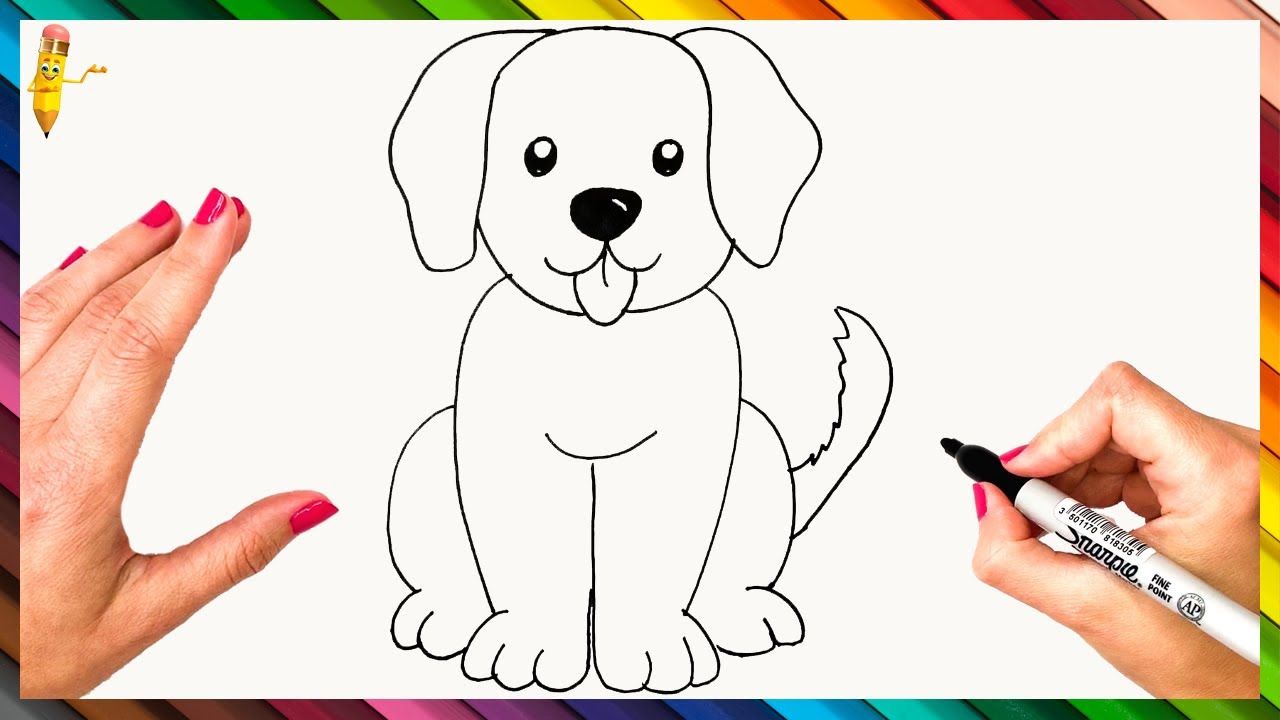 Draw Dog Easy Way - How To Draw A Dog | Bodaswasuas