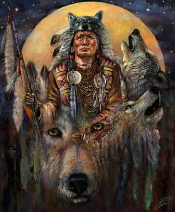 Pin by Solitario Jefe on lobos espirituales | American indian art ...