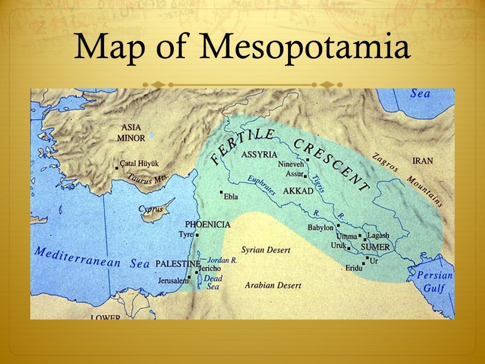 Mesopotamia World Map