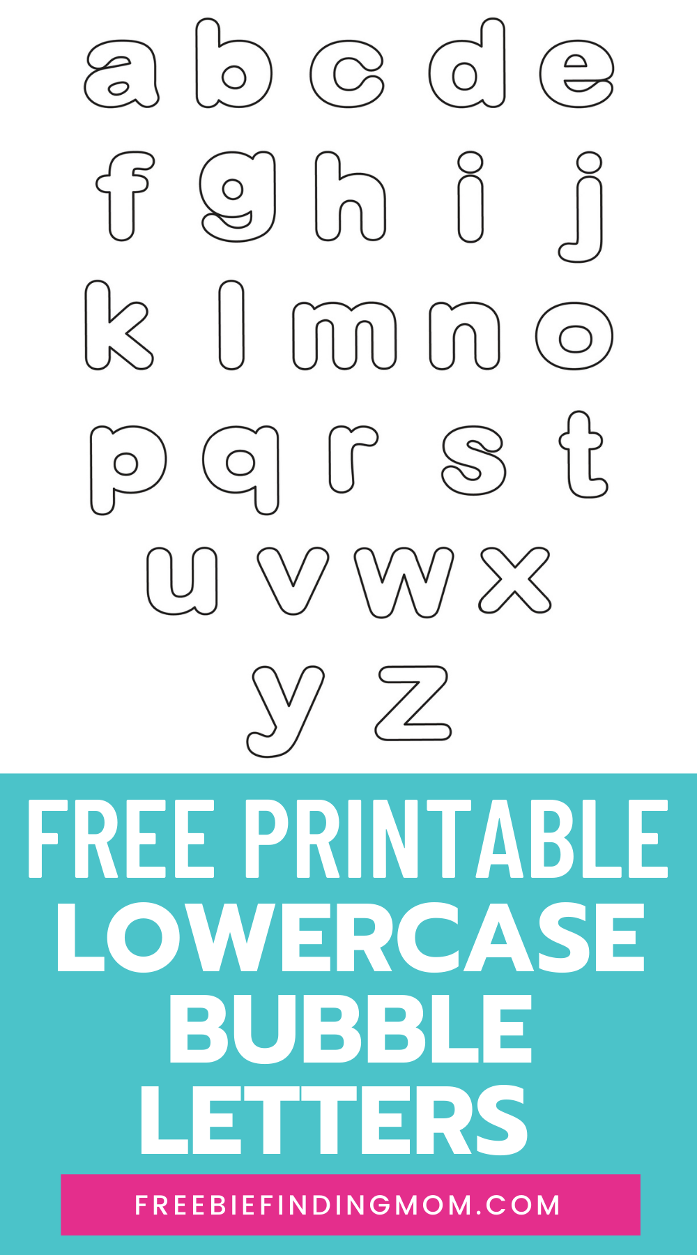 Lowercase Bubble Letters Font