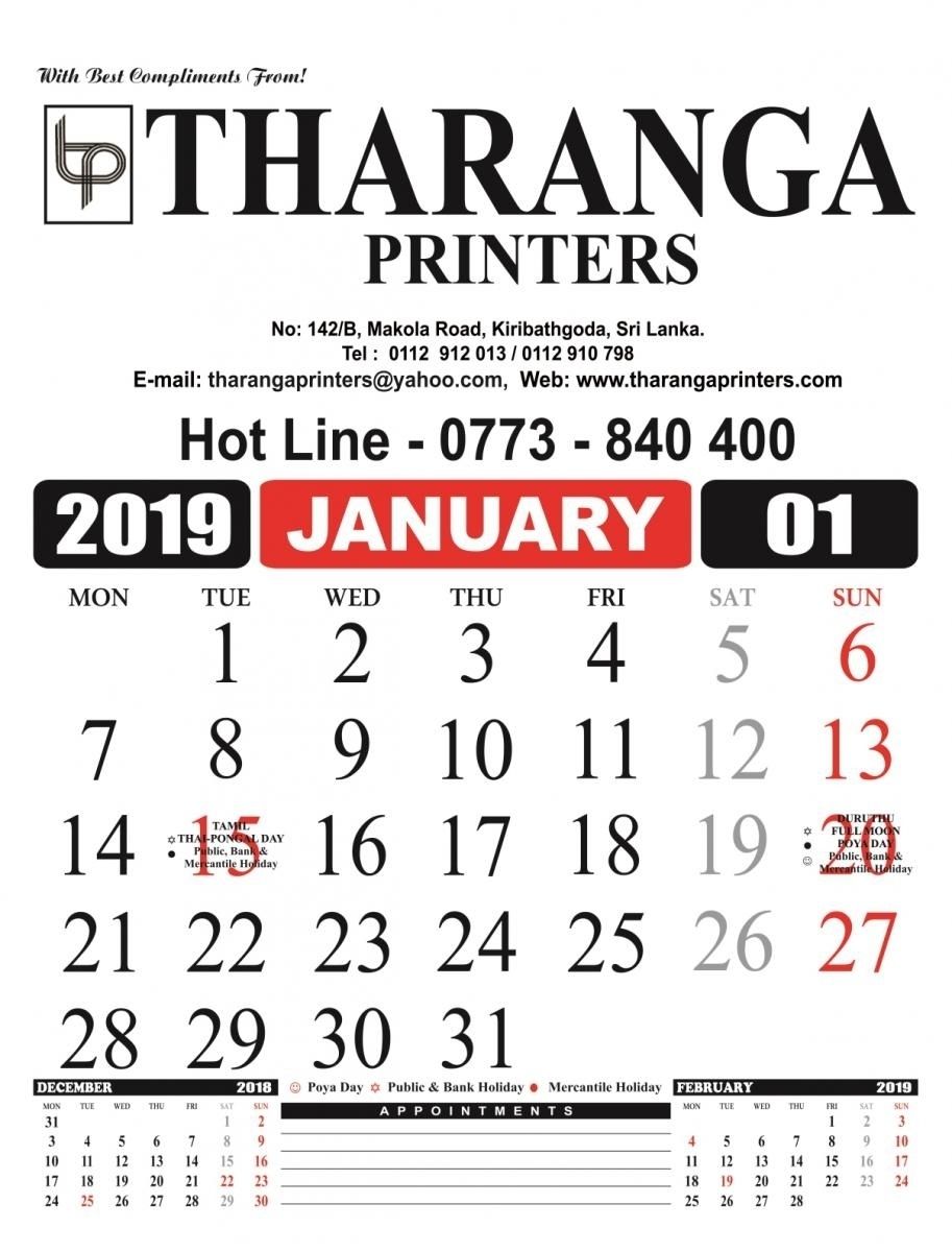 Dashing 2020 Calendar Sri Lanka | Print calendar, Blank calendar ...