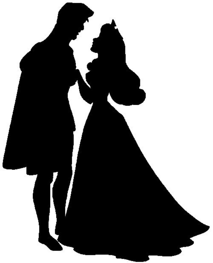 Disney Couples Silhouette Printables - Printable Word Searches