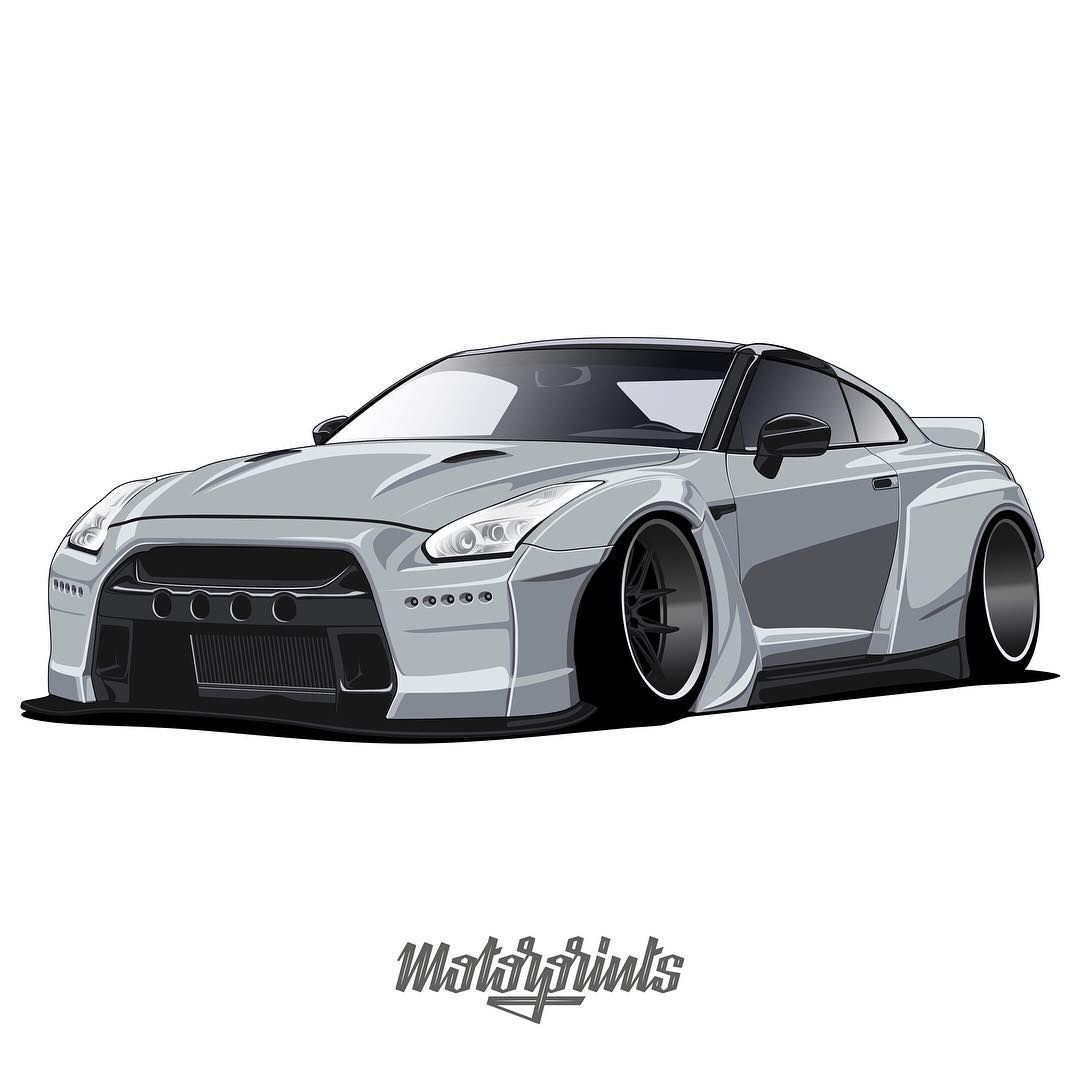 MotorPrints on Instagram: “Nissan GT-R R35 Rocket Bunny. Owner: @blazn ...