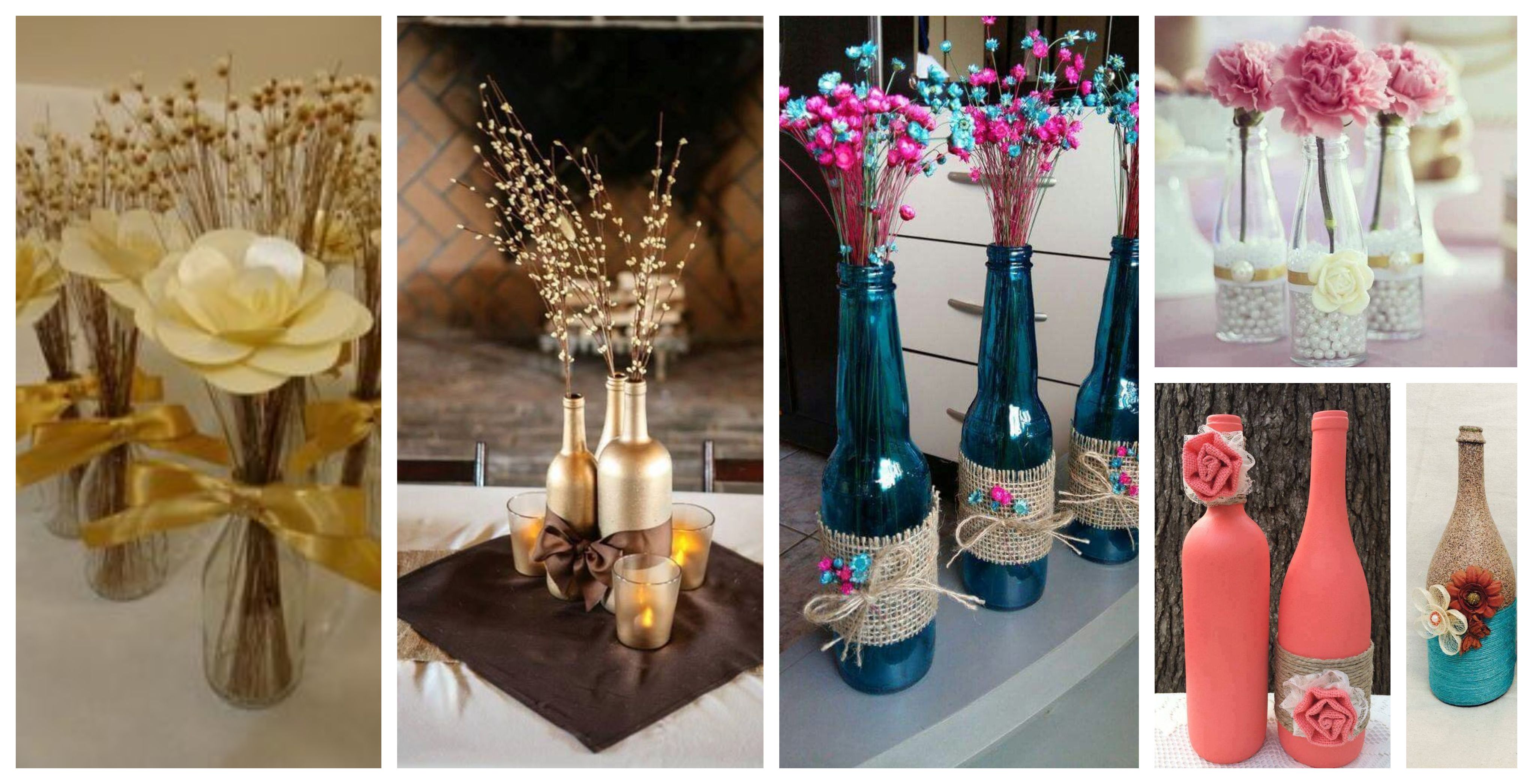 20 Ideas Para Decorar Botellas De Vidrio