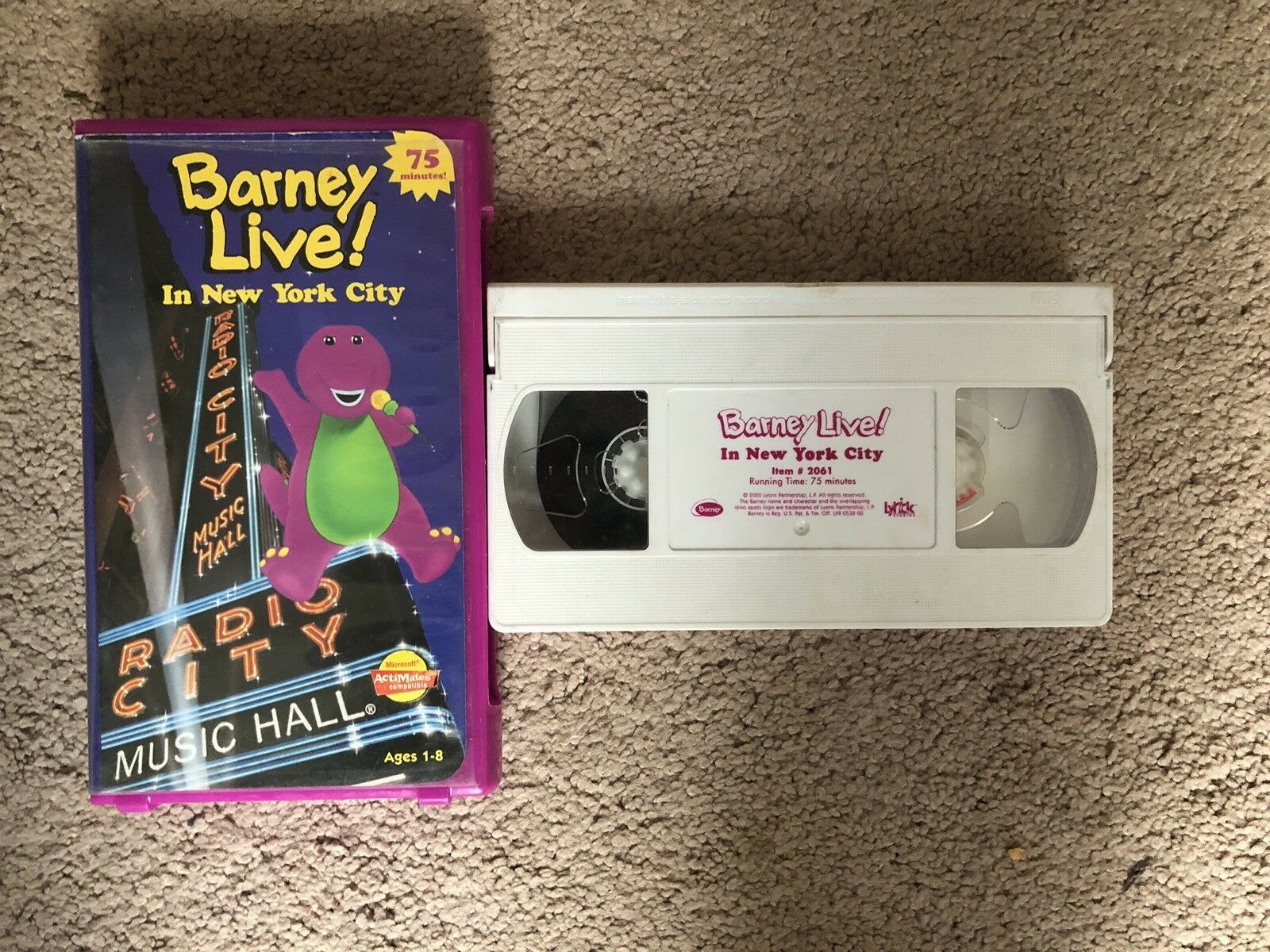 Barney Live In New York City RARE 2000 Lyrick Studios VHS • $80.00 ...