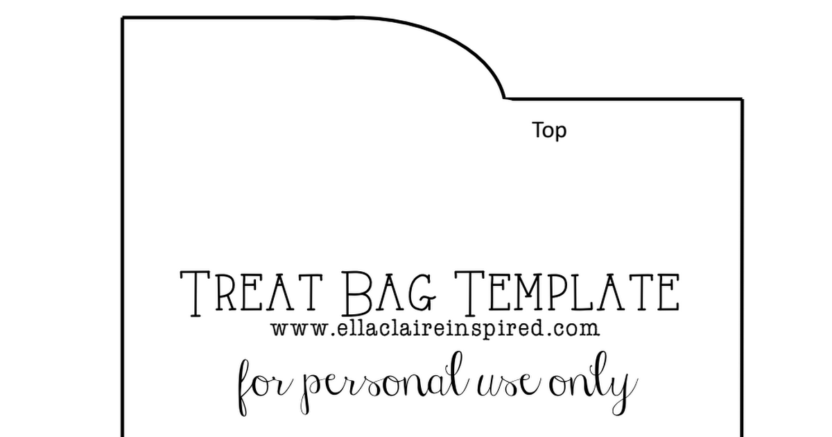 Treat Bag Templates.pdf | Treat bags, Bags, Treats