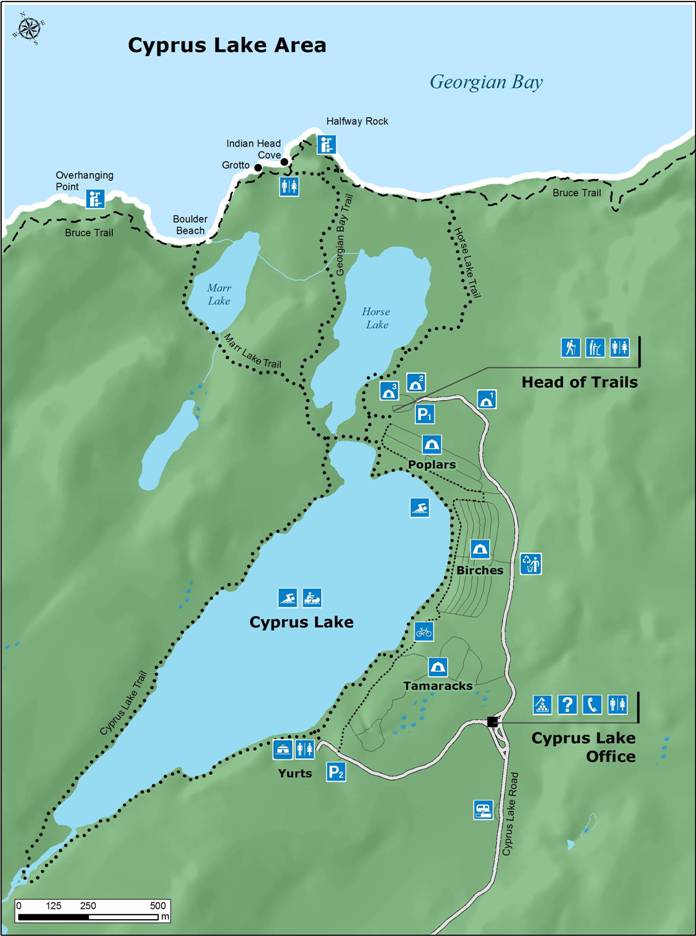 Map Of Bruce Peninsula Ontario