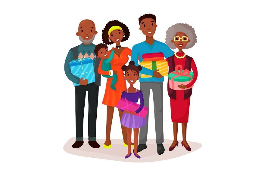 Happy extended african american family – Artofit