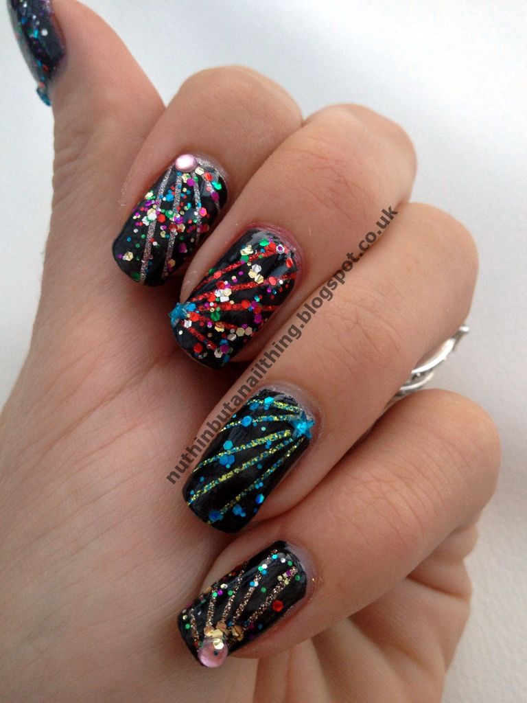 Pin by Nails on [ Diana's Nail Art, Manicure, Pedicure & Nail Polish ] Firework nails