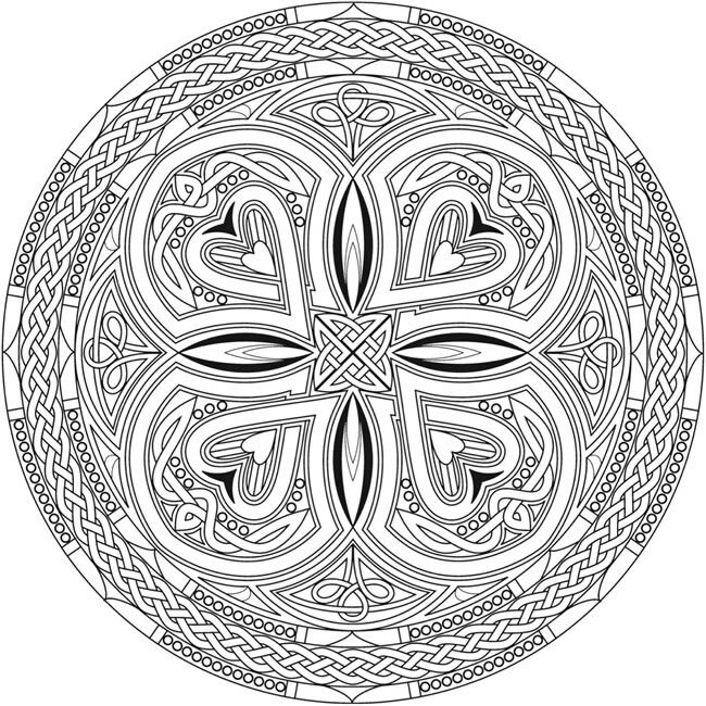 Celtic Mandalas Coloring Pages