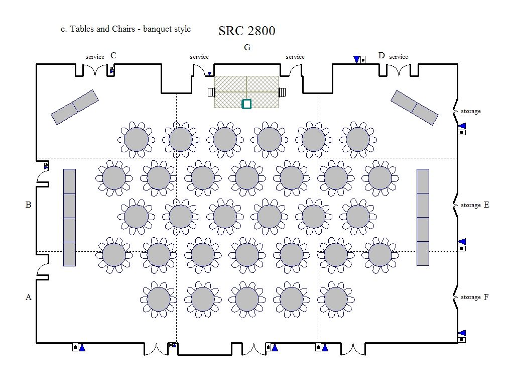 15++ Banquet style seating chart