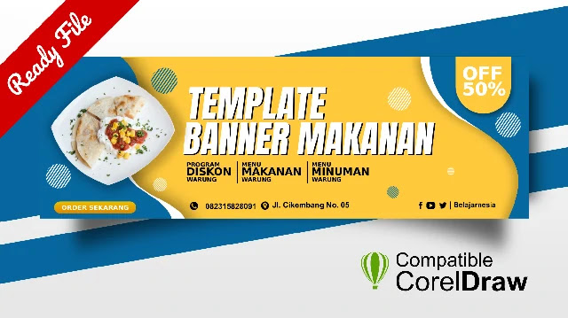 Kumpulan Contoh Banner Warung Popular Coreldraw Beserta Filenya Spanduk Template Gratis