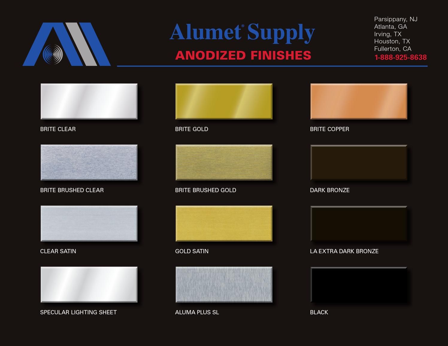 Aluminum Anodizing Color Chart at Dorothy Anderson blog