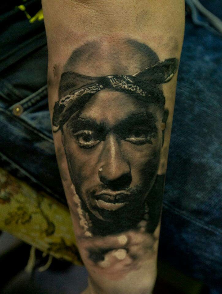 Tupac Portrait Tattoos