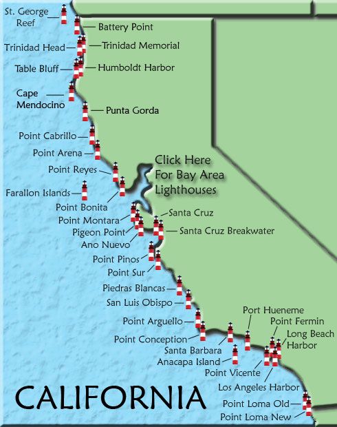 Northern California Coastline Map