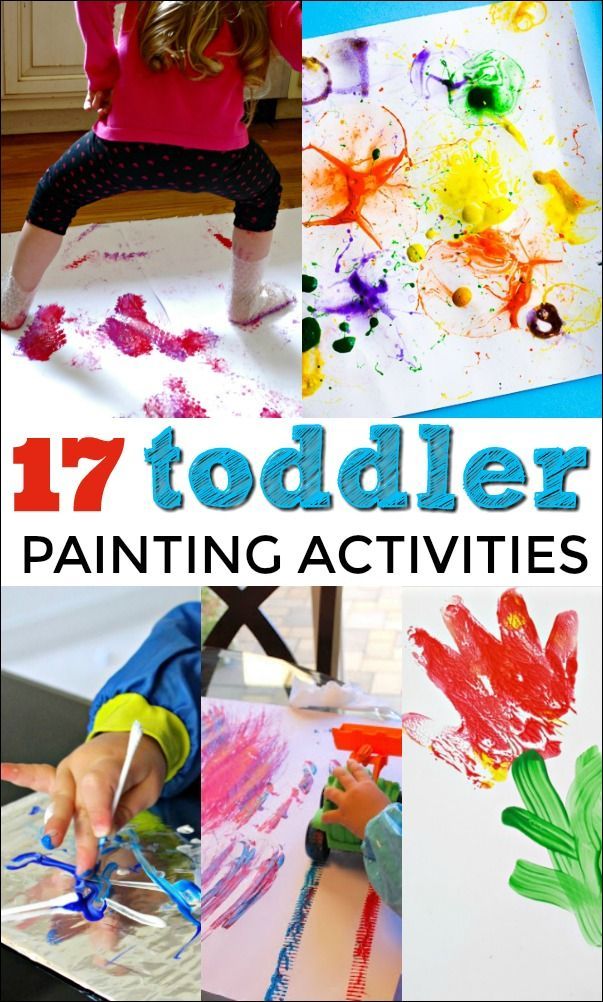 Painting Activities for Toddlers | Toddler painting activities, Art ...