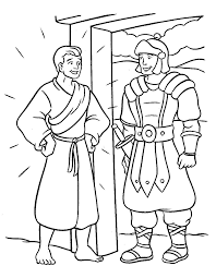 Centurion Coloring Pages Jesus Heals School Sunday Servant Bible Kids ...