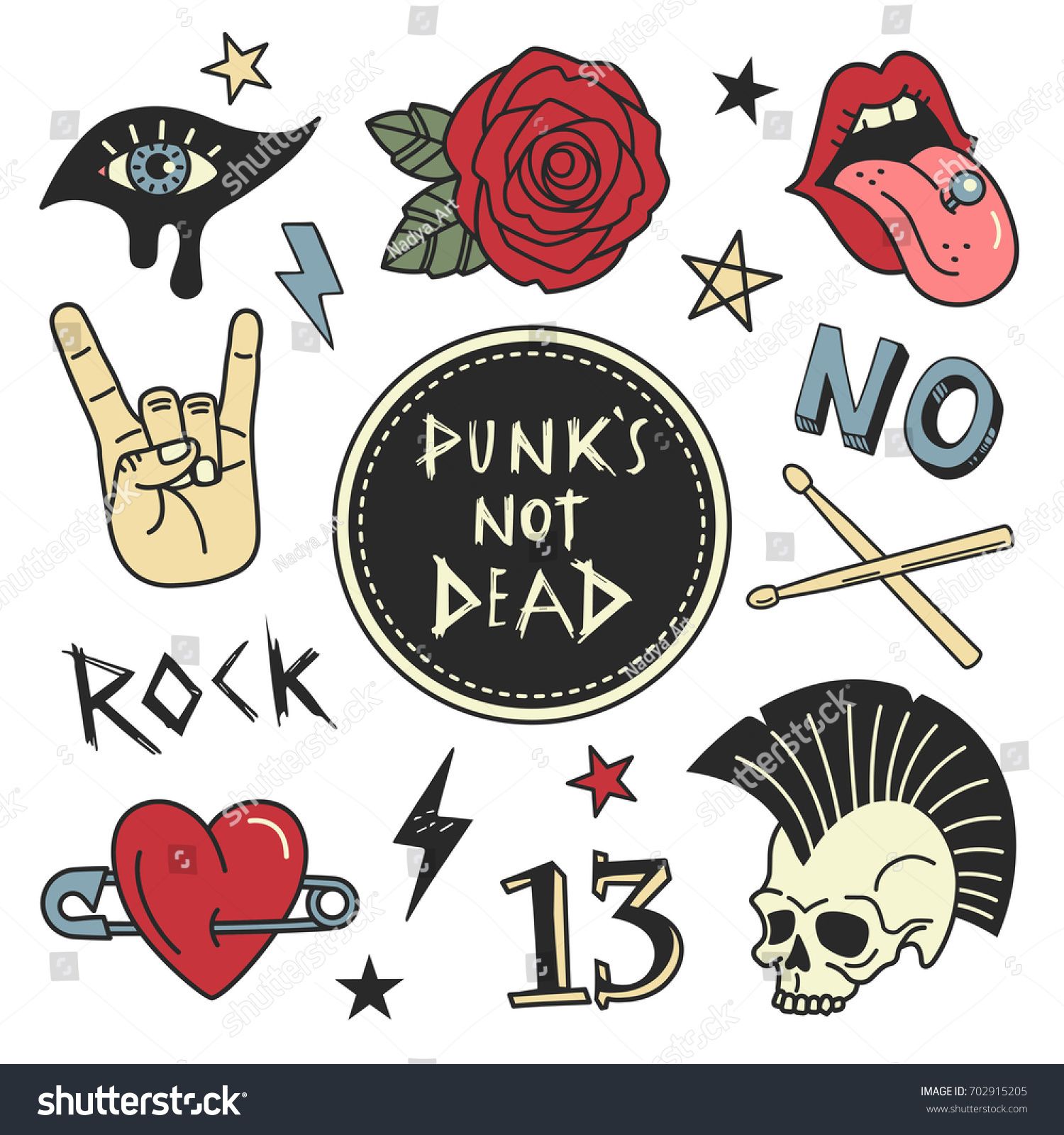 Punk Symbols, Music Symbols, Tattoo Old School, Patches Punk, Tatto ...