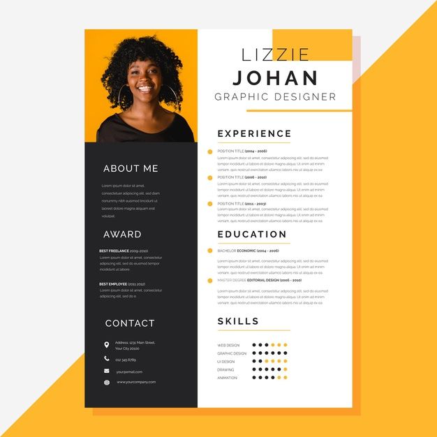 Curriculum vitae template | Free Vector #Freepik #freevector #template ...