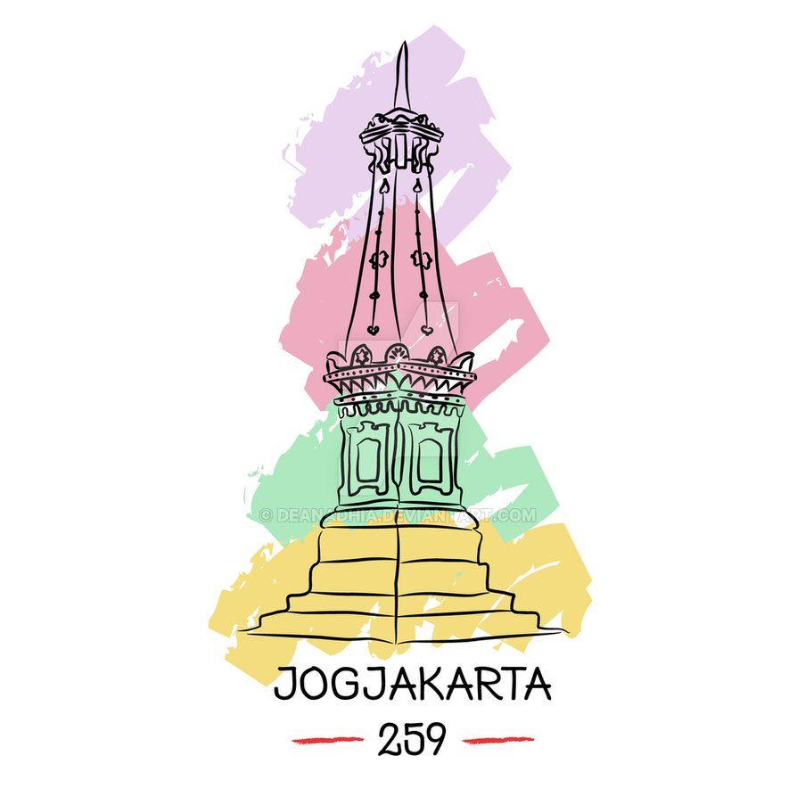 Yogyakarta By Https Www Deviantart Com Deanadhia On Deviantart Yogyakarta Doodle Art Graphic Design Illustration