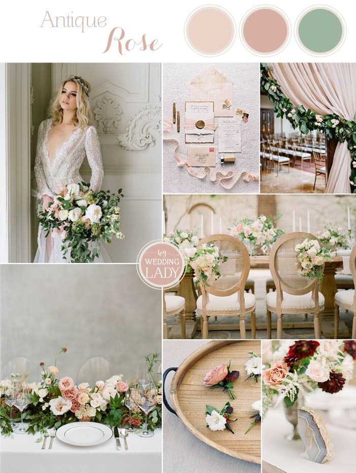 Summer Vintage Wedding Colors