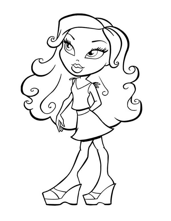 Bratz Jade Coloring Pages Coloring Pages