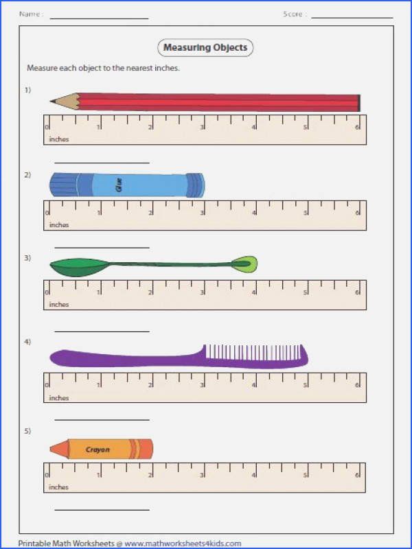 How To Read A Ruler Worksheet