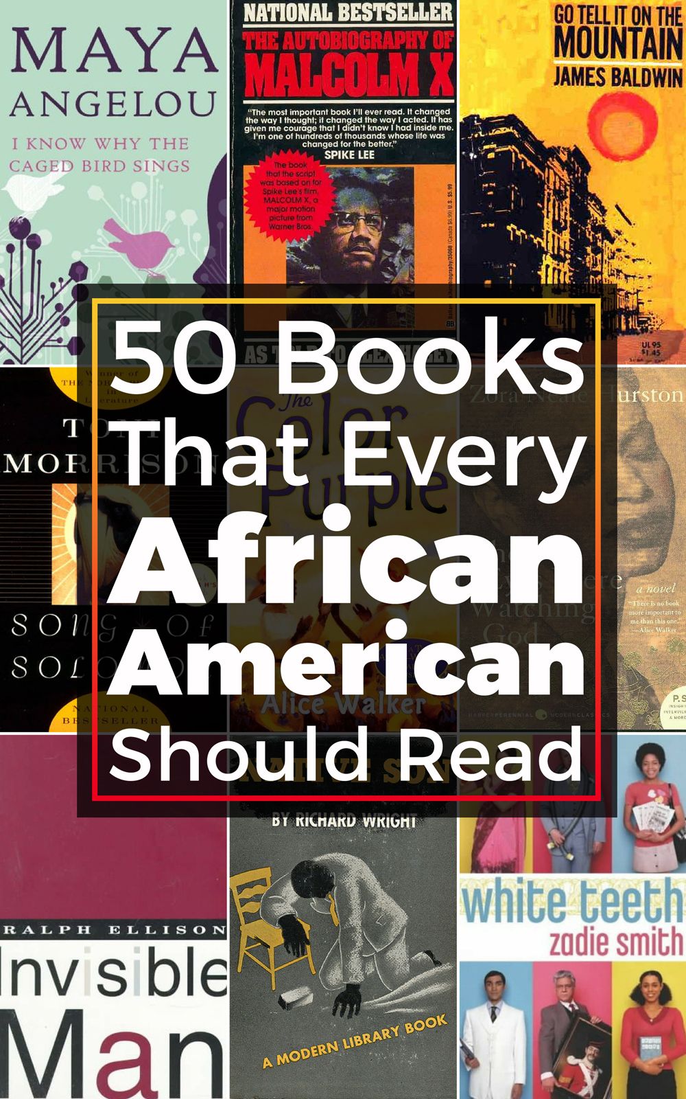 A stunning list of books that every African American should read Black