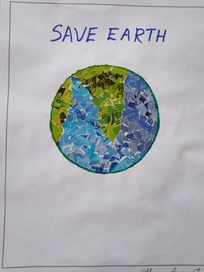 Collage | Art world, School projects, Save earth