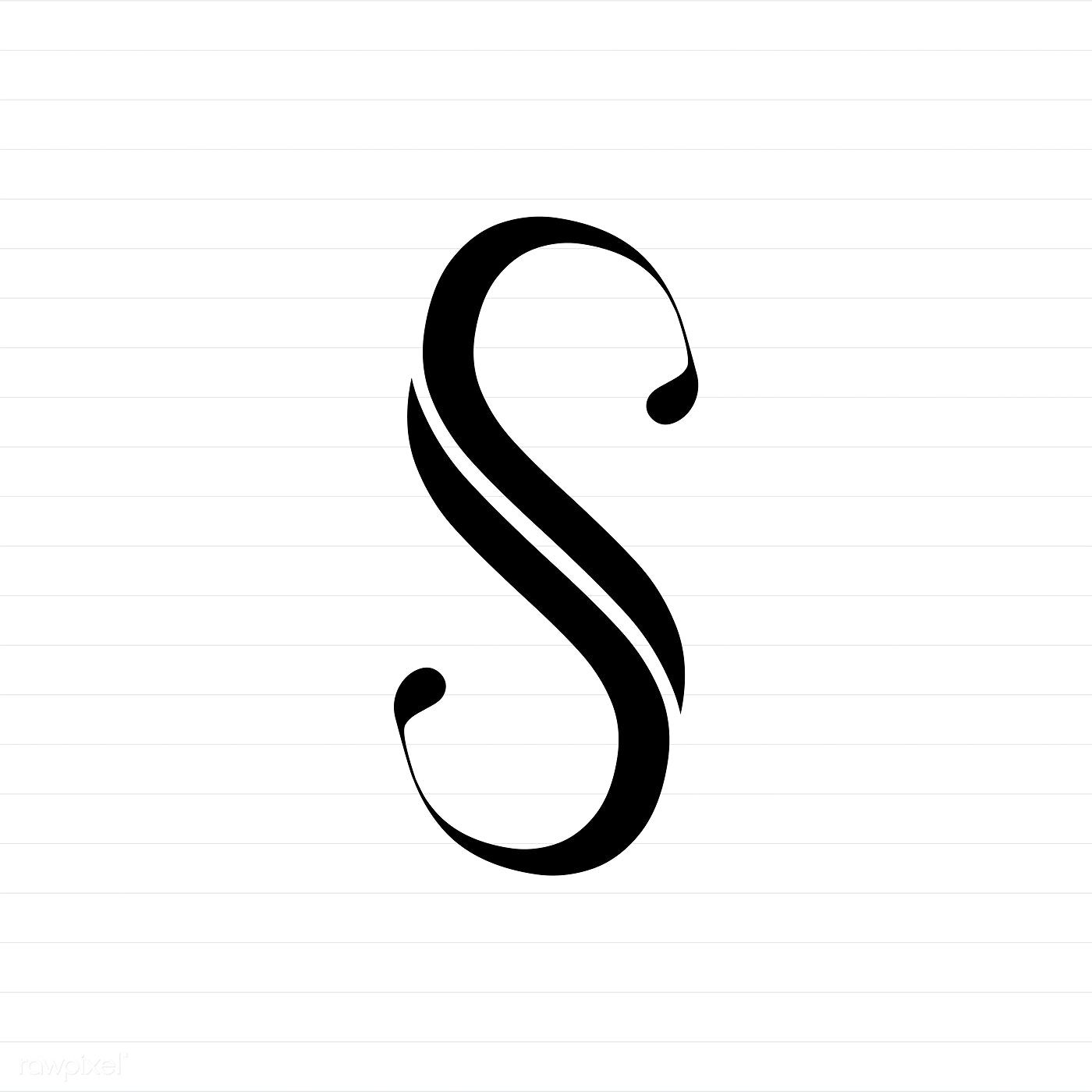 Capital letter S symbol illustration | free image by rawpixel.com ...