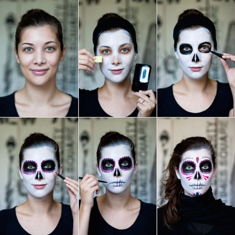 top 97+ Pictures how to do dia de los muertos makeup Full HD, 2k, 4k