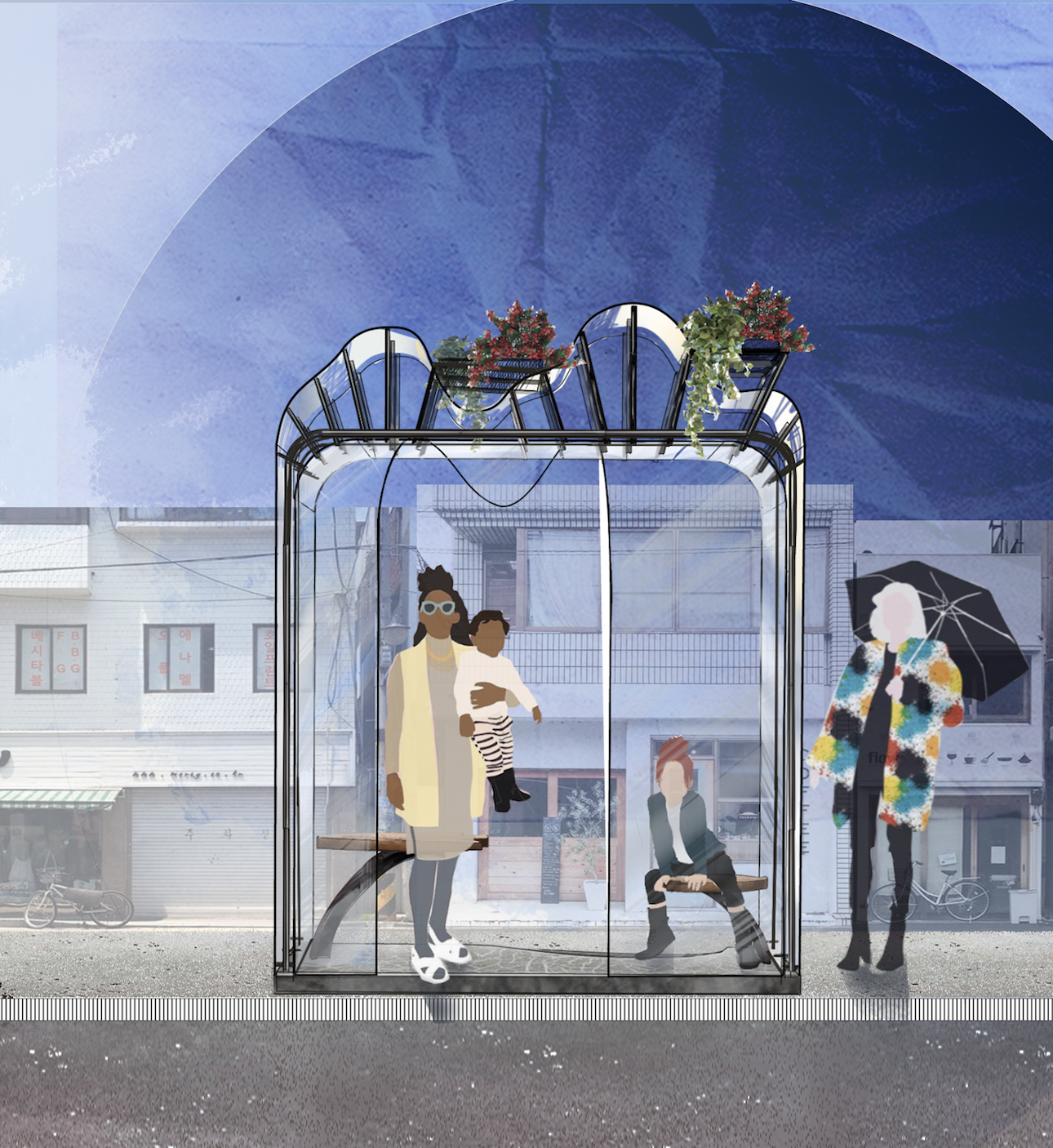 Bus Stop - Rendering | Commission art, Bus stop, Fun