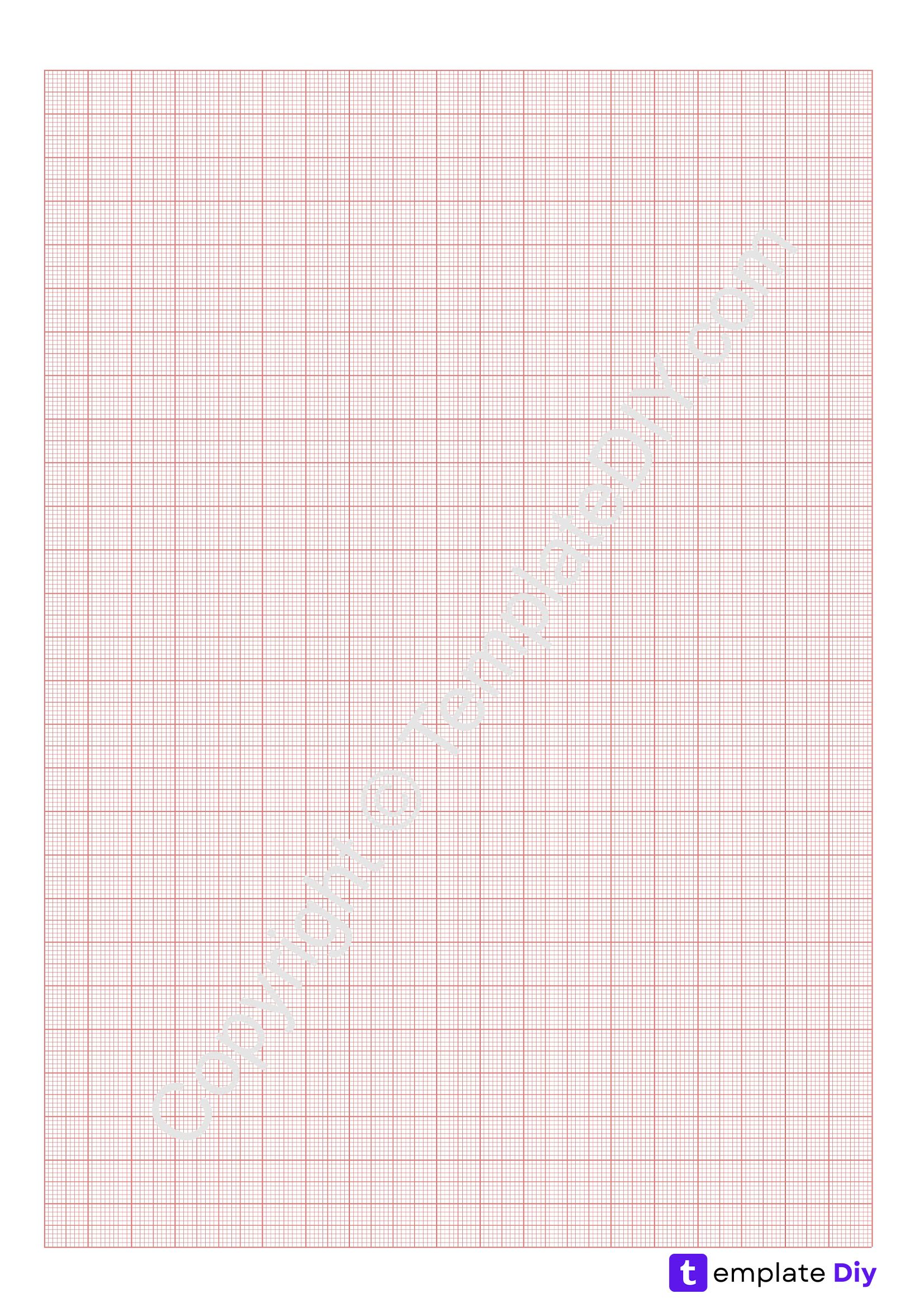 Engineering Graph Paper/ Grid Paper Printable Template in PDF | Graph ...