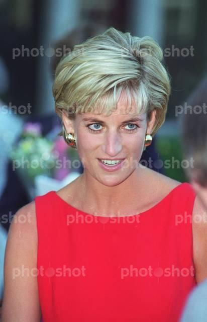 July 21, 1997: Diana, Princess of Wales during a visit to the Northwick ...