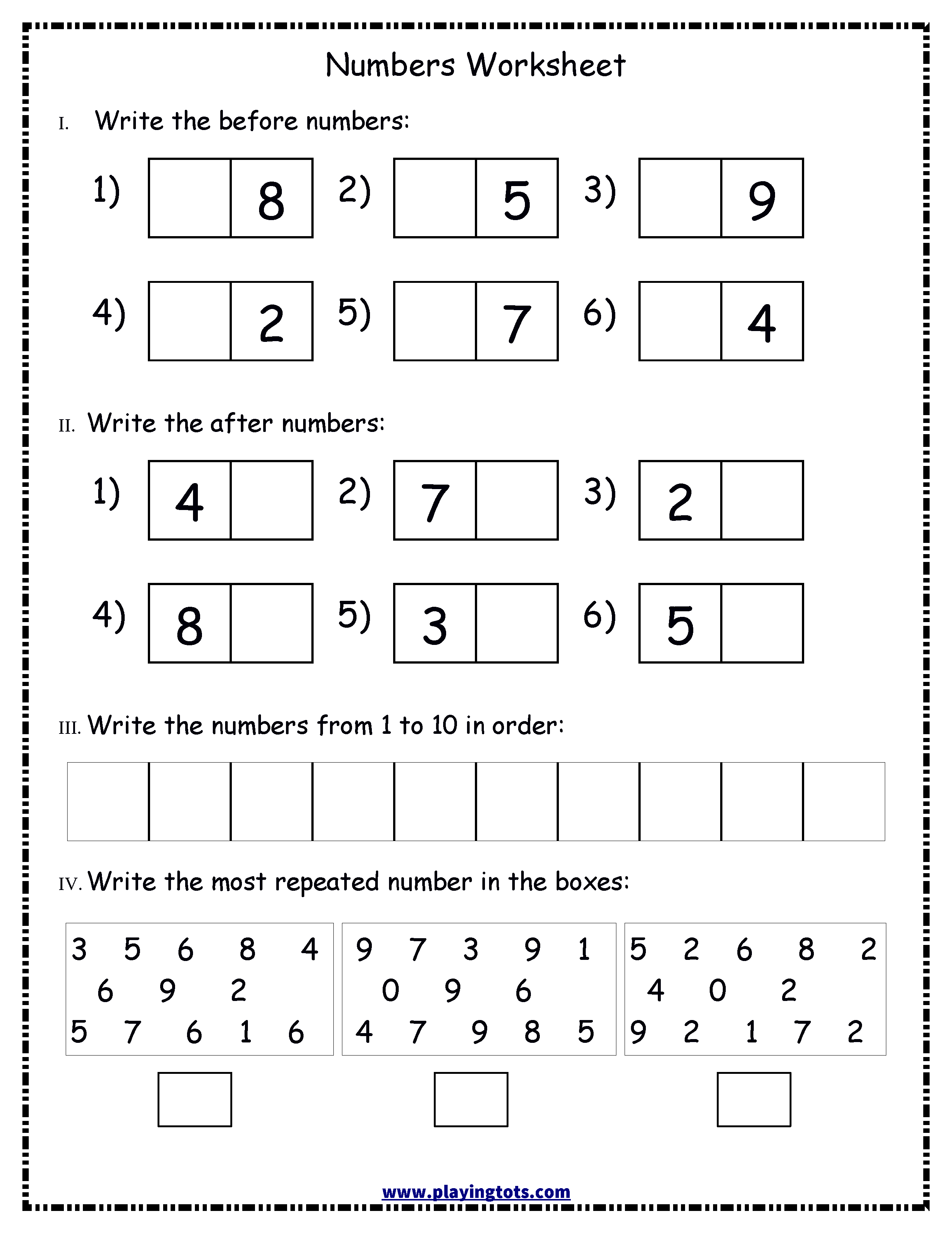 Free printable for kids (toddlers/preschoolers) flash cards/charts ...