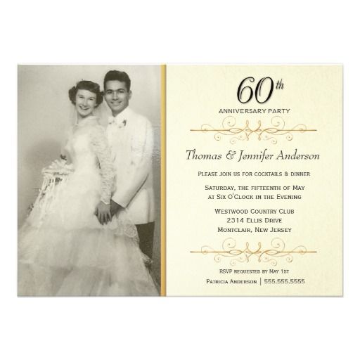 60Th Wedding Anniversary Invitations 50th Anniversary Invitations, 50th ...