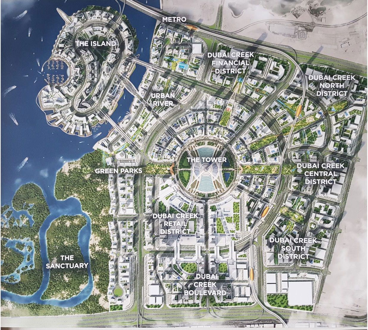 dubai creek harbour masterplan | Urban design plan, Urban design ...