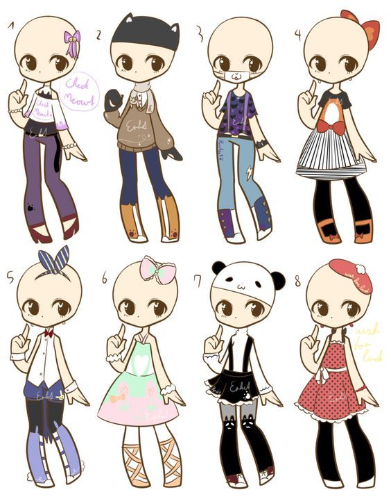 Art Outfits, Anime Outfits, Casual Outfits, Fashion Outfits, Chibi ...