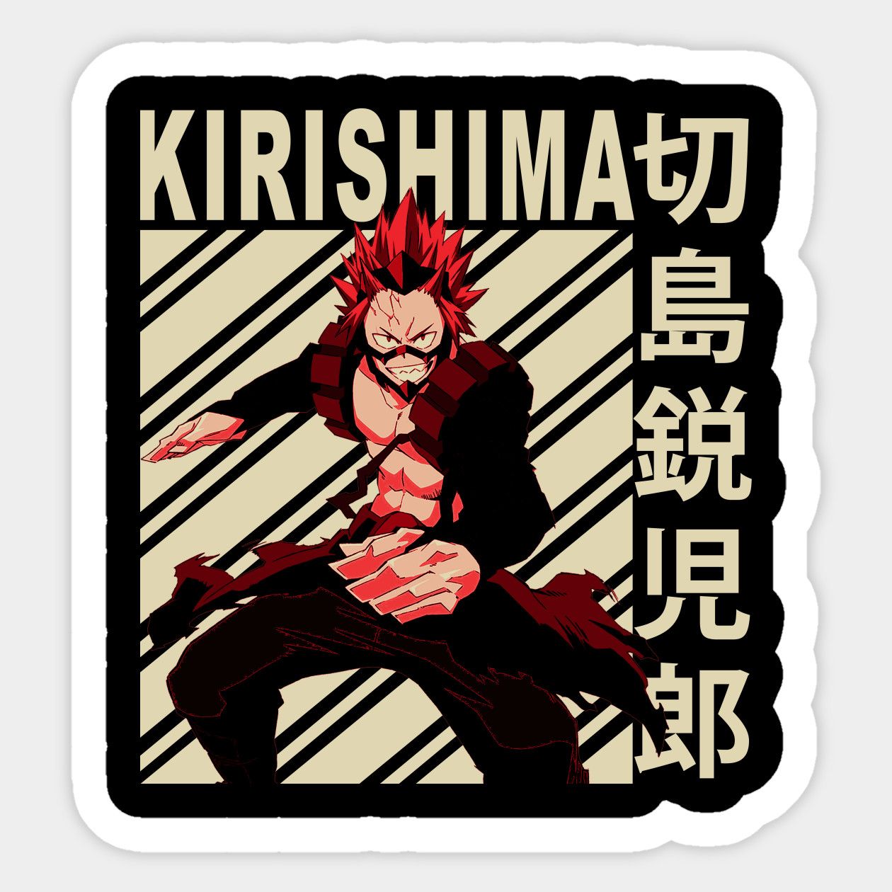 Eijiro Kirishima by lb123 in 2024 | Kirishima, Stickers, Vinyl sticker