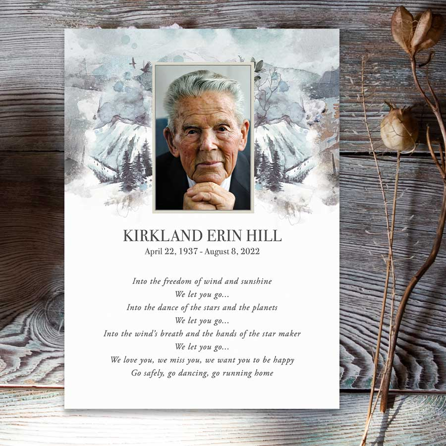 Funeral Mass Cards Customized with Photo | Funeral tributes, Memorial ...