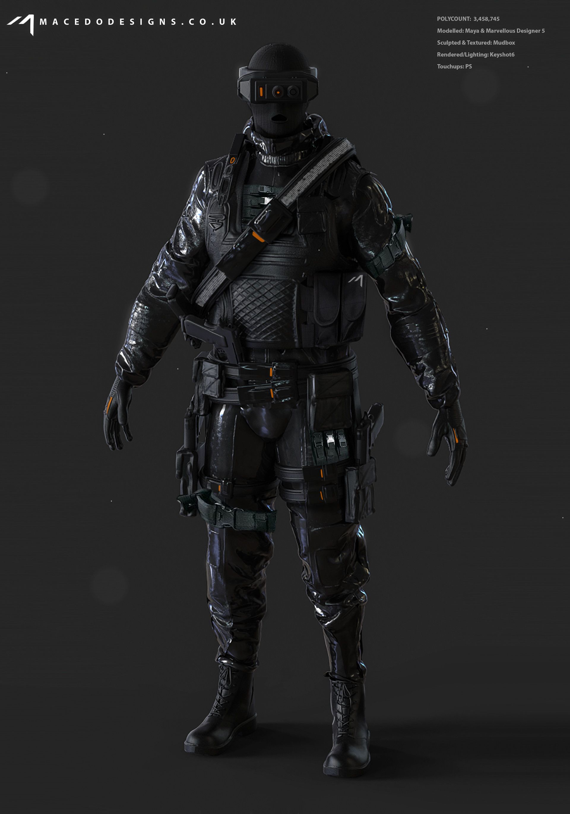 Black Tactical Suit