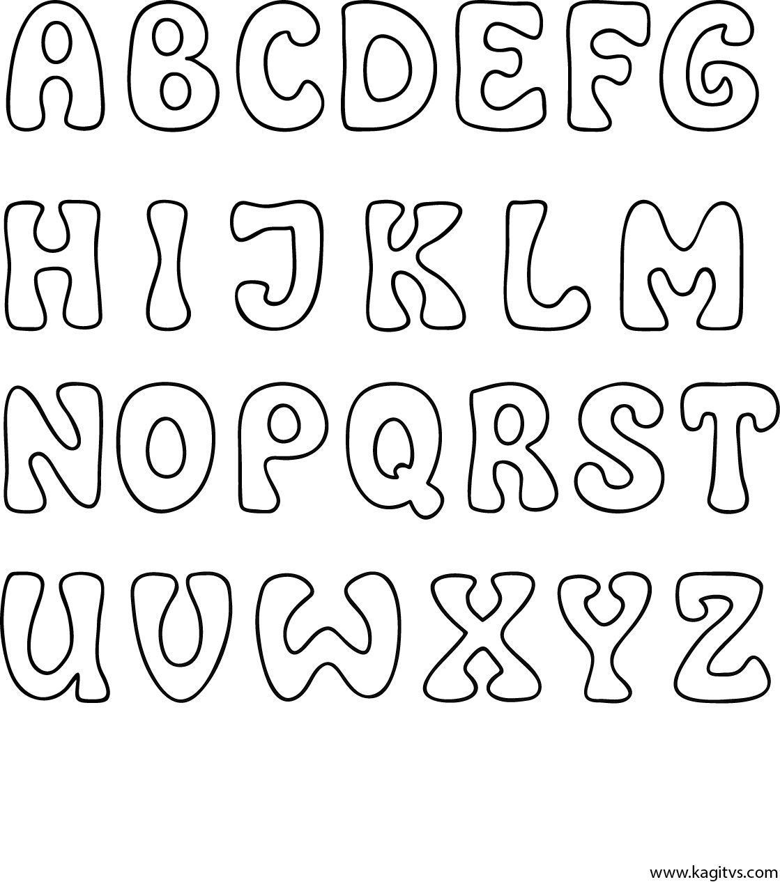 7 best large printable fonts alphabets pdf for free at – Artofit