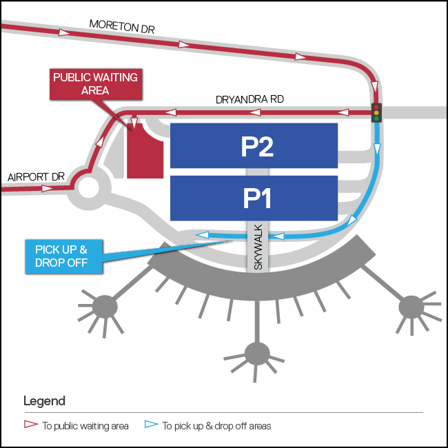 Brisbane Domestic Airport Pick Up Waiting Area