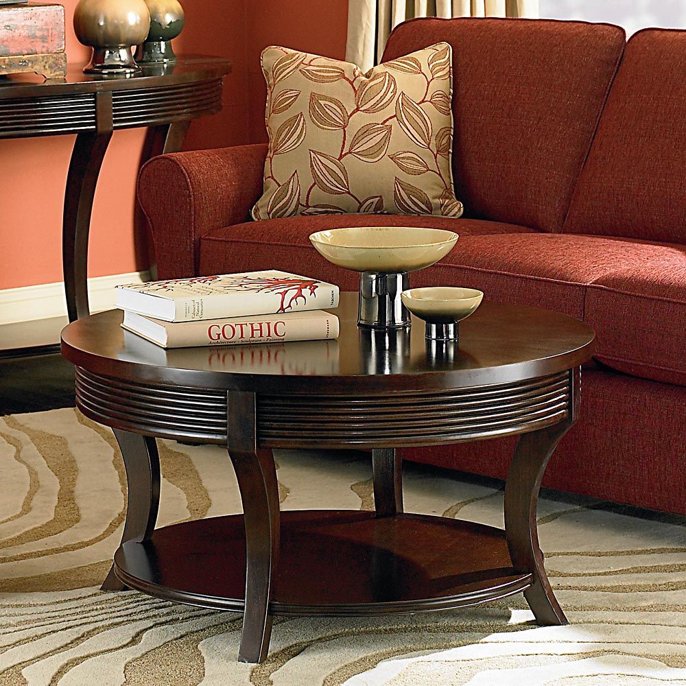 Espresso Round Coffee Table: An Essential Piece Of Furniture For Your ...