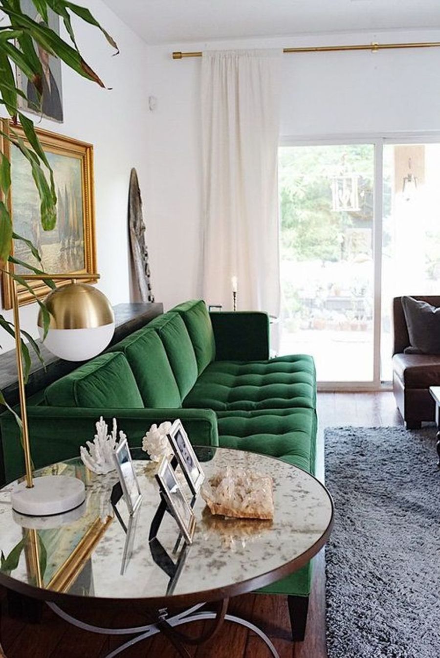 40 Beautiful Velvet Sofa Living Room Decor Ideas HOUSEDCR Green