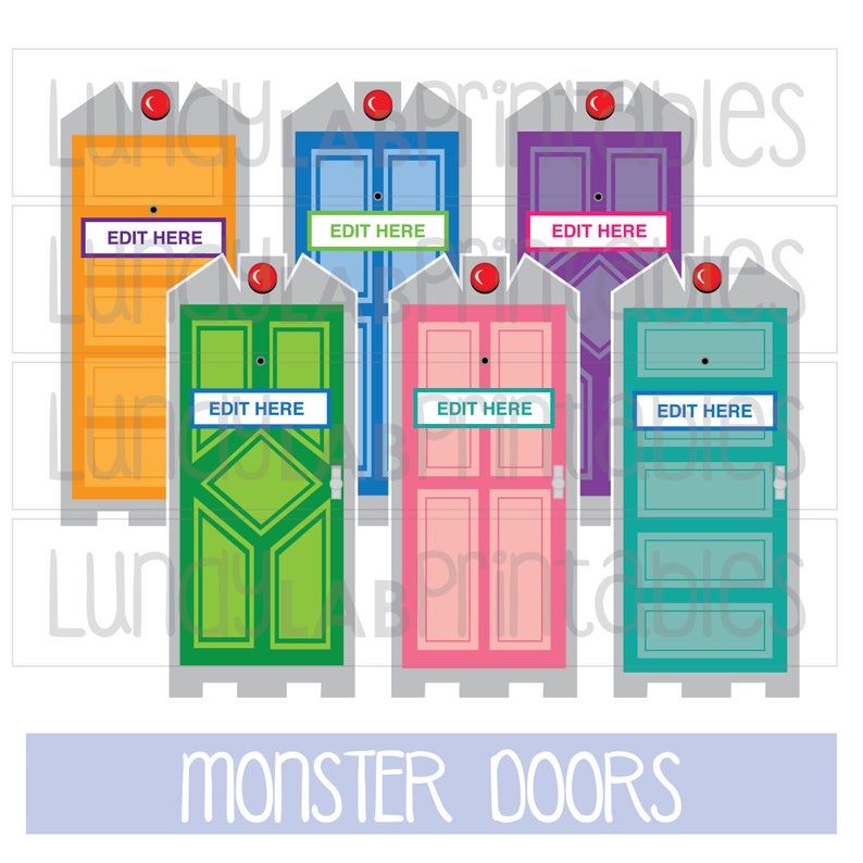 Monsters Inc Door Printables