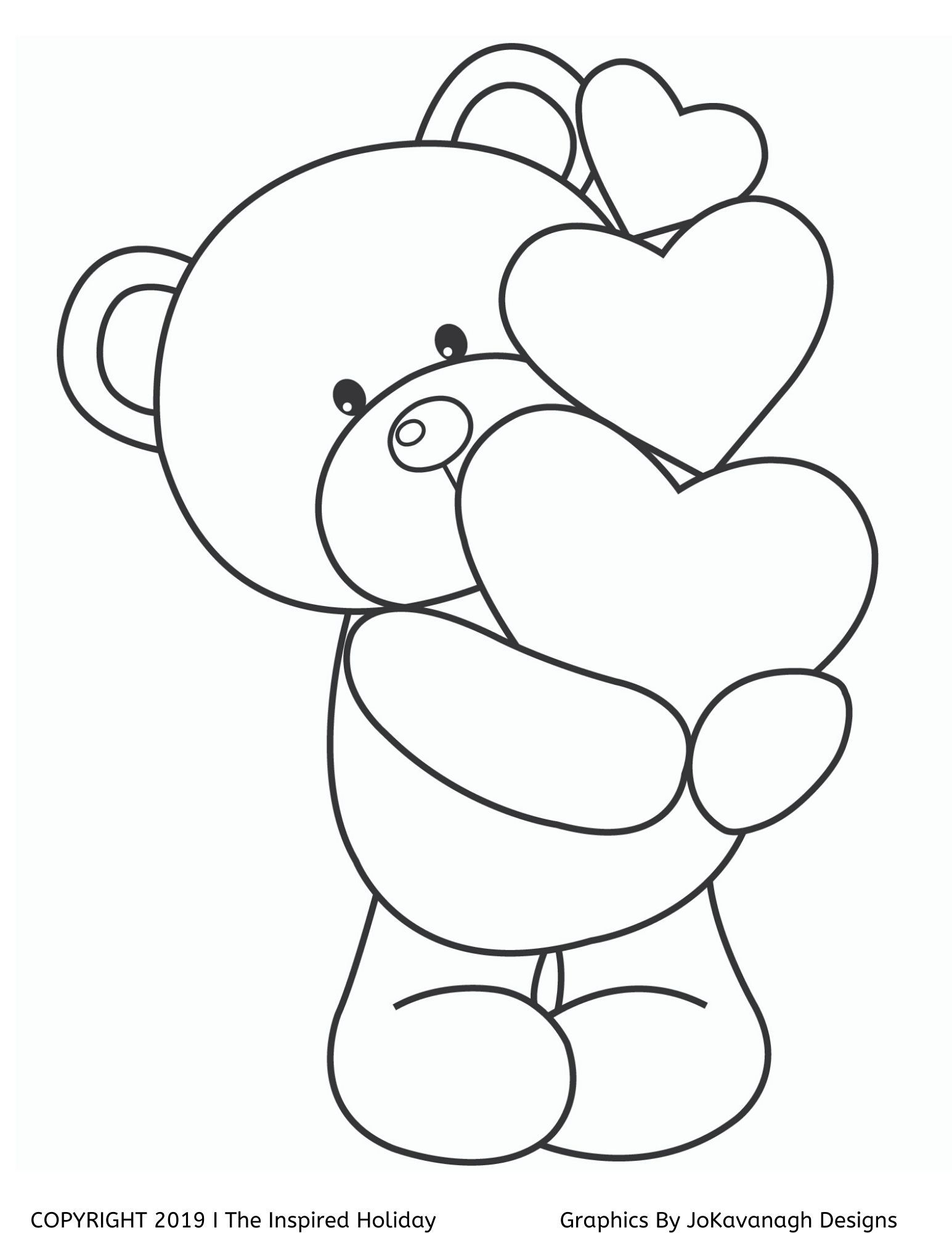 A beary fun printable valentine s day coloring book – Artofit