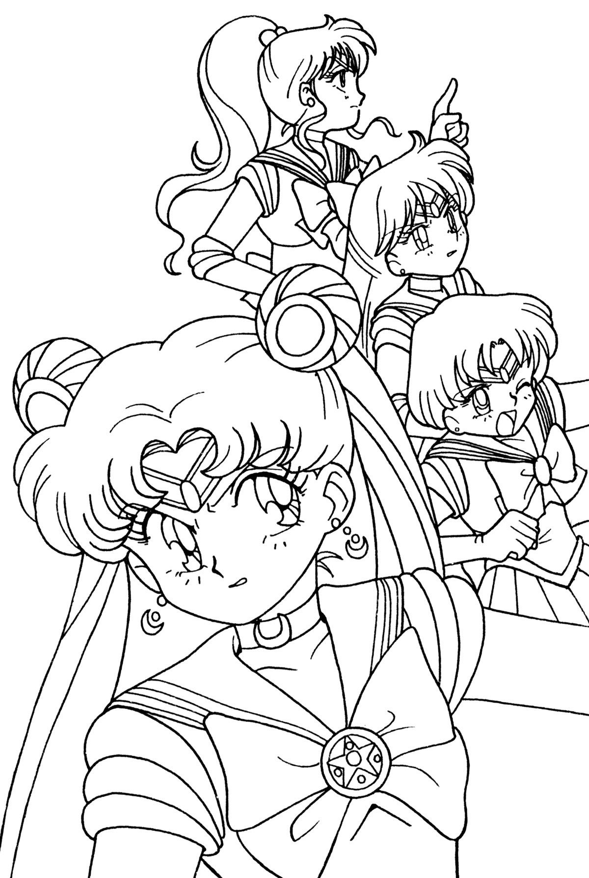 Sailor Moon Coloring Pages, Magical Girl, Female Sketch, Anime, Art ...